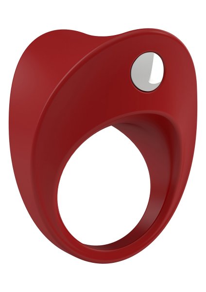 Эрекционное виброкольцо B11, цвет: красный