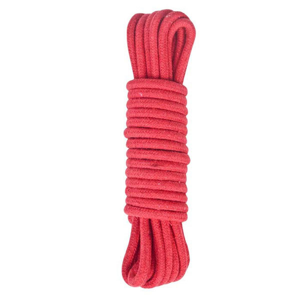 Хлопковая веревка для бондажа, 7 м, цвет: красный