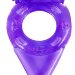 Эрекционное виброкольцо с шипиками, цвет: фиолетовый