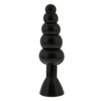 Анальная елочка Bendable Butt Rattler, цвет: черный - 20,3 см
