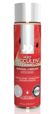 Лубрикант JO Flavored Watermelon на водной основе с ароматом арбуза - 120 мл.