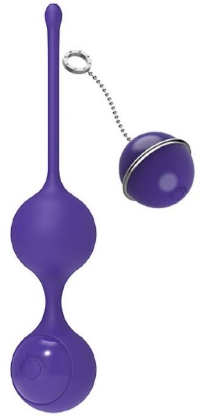 Виброшарики с пультом управления K-Balls, цвет: фиолетовый