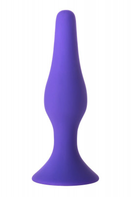 Анальная втулка Toyfa A-toys, цвет: фиолетовый - 12,5 см