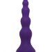 Анальная елочка с вибрацией, цвет: фиолетовый - 20 см