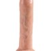 Необрезанный фаллоимитатор на присоске 7 Uncut Cock - 19,1 см, цвет: телесный