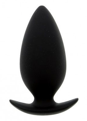 Анальная пробка Bootyful Anal Plug Medium Black, цвет: черный - 9,8 см