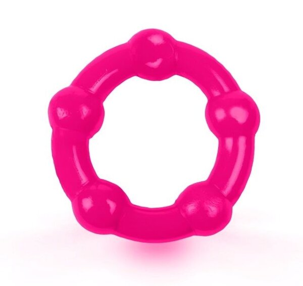 Малоэластичное эрекционное кольцо, цвет: розовый