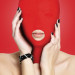 Маска на голову Submission Mask с прорезью для рта, цвет: красный