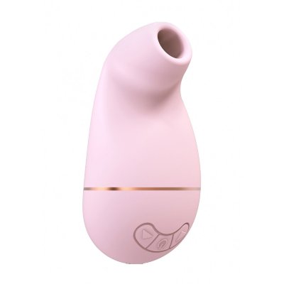 Клиторальный вакуум-волновой массажер Irresistible Kissable, цвет: розовый