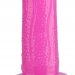 Анальный стимулятор с ограничителем - 31 см, цвет: розовый