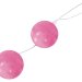 Глянцевые вагинальные шарики Baile Twins Ball, цвет: розовый