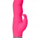 Вибратор Purrfect Silicone Deluxe Duovibe с клиторальным стимулятором, цвет: розовый - 17,5 см