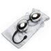 Вагинальные шарики Inner Goddess Silver Jiggle Balls, цвет: серебристо-черный
