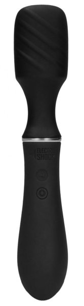 Универсальный вибратор с электростимуляцией Electro Vibrating Wand, цвет: черный