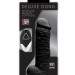 Вибратор Purrfect Silicone Deluxe Remote Vibe 7in на присоске и с пультом ДУ, цвет: черный - 18 см