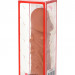 Реалистичная насадка KOKOS Extreme Sleeve 06 с дополнительной стимуляцией - 12,7 см, цвет: телесный
