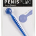 Уретральный стимулятор Penis Plug Sperm Stopper, цвет: синий - 9,6 см