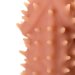 Реалистичная насадка KOKOS Extreme Sleeve 07 с дополнительной стимуляцией - 12,7 см, цвет: телесный