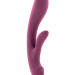 Вибратор Ava с клиторальным отростком, цвет: розовый - 22 см