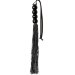 Мини-плеть Silicone Flogger Whip, цвет: черный - 35 см