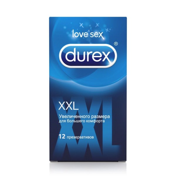 Презервативы Durex XXL увеличенного размера - 12 шт.