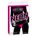 Вибротрусики и пэстисы Pipedream Neon Vibrating Crotchless Panty and Pasties Set, цвет: розовый
