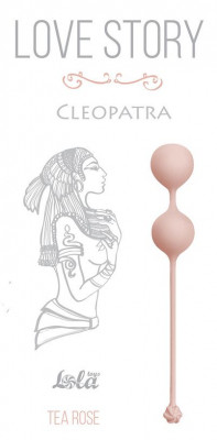 Вагинальные шарики Cleopatra Tea Rose, цвет: розовый
