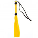 Мини-плеть Silicone Flogger Whip, цвет: желтый - 25,6 см