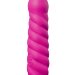 Вибратор Purrfect Silicone Deluxe 100 Function со спиралевидным рельефом, цвет: розовый - 18 см