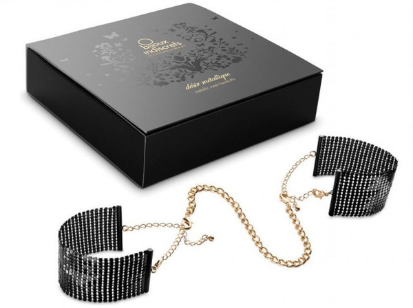 Дизайнерские наручники Desir Metallique Handcuffs Bijoux, цвет: черный