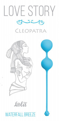 Вагинальные шарики Cleopatra Waterfall Breeze, цвет: голубой