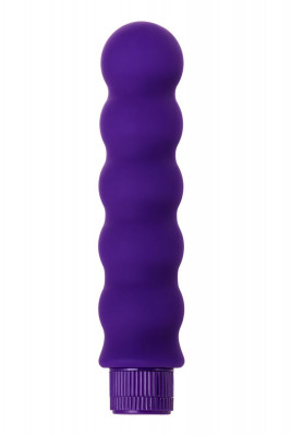 Фигурный вибратор, цвет: фиолетовый - 17 см