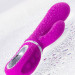 Вибратор с клиторальным стимулятором JOS JOLY - 19,6 см, цвет: лиловый