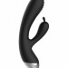 Вибратор Rabbit Vibrating E-Stimulation с электростимуляцией, цвет: черный - 19 см