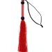 Мини-плеть Silicone Flogger Whip, цвет: красный - 25,6 см