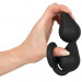 Анальный стимулятор Black Velvets Plug с кольцом, цвет: черный - 20 см