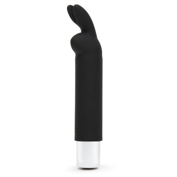 Мини-вибратор Greedy Girl Bullet Rabbit Vibrator - 12,7 см, цвет: черный