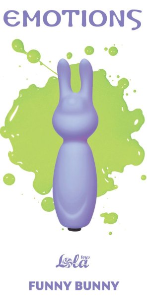 Мини-вибратор с ушками Emotions Funny Bunny Lavender, цвет: фиолетовый