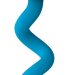 Голубая анальная пробка с хвостом-спиралью Oinkz