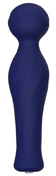 Вибромассажер KRATOS - 17 см, цвет: синий