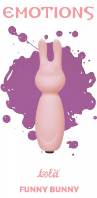 Мини-вибратор с ушками Emotions Funny Bunny Light pink, цвет: розовый