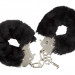 Меховые наручники с ключиками Furry Handcuffs, цвет: черный