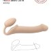 Безремневой страпон Silicone Bendable Strap-On L, цвет: телесный