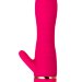 Вибромассажер с небольшим клиторальным отростком, цвет: розовый - 15 см