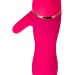 Вибромассажер с небольшим клиторальным отростком, цвет: розовый - 15 см