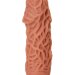 Реалистичная насадка KOKOS Extreme Sleeve 12 с дополнительной стимуляцией - 12,7 см, цвет: телесный