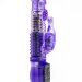 Вибратор-ротатор с клиторальным стимулятором - 22,5 см, цвет: фиолетовый