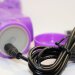 Вибратор-ротатор с клиторальным стимулятором - 22,5 см, цвет: фиолетовый