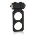 Эрекционное кольцо Silicone Lover's Gear Figure 8 Enhancer с вибрацией и подхватом мошонки, цвет: черный