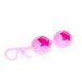 Вагинальные шарики из силикона, цвет: розовый